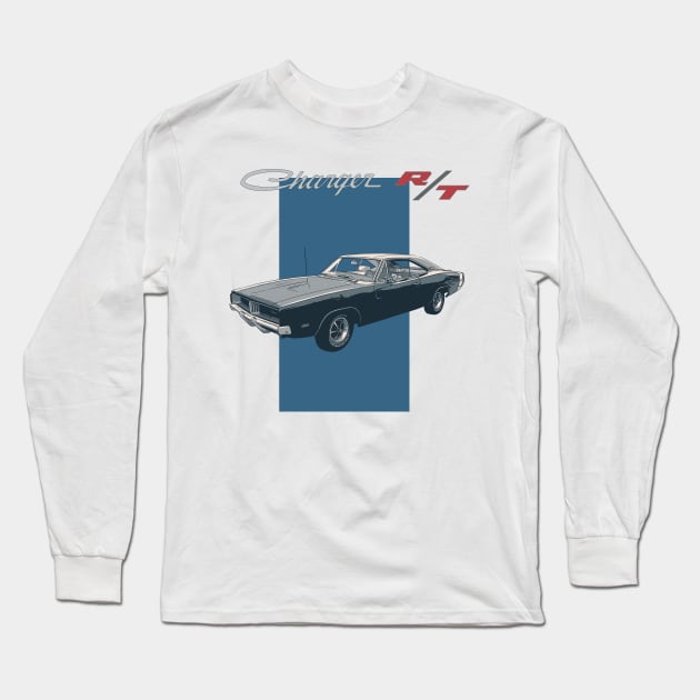 Dodge Charget R/T Long Sleeve T-Shirt by Joshessel